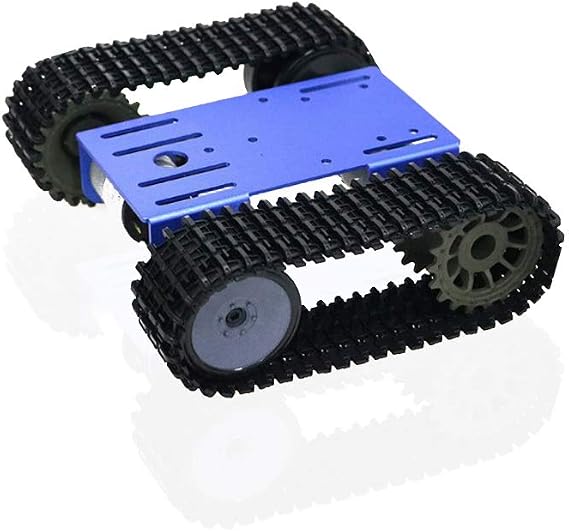 Treedix Tracked Robot Smart Car 12V Motor Value TP101 Robot Tank Track Chassis Metal Bottom Plate Compatible with Arduino