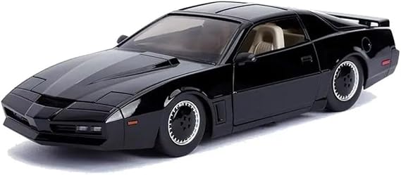 Jada Knight Rider K.I.T.T. 1982 Pontiac Firebird DIE-CAST Car with Light Up Feature, 1: 24 Scale Vehicle, Black