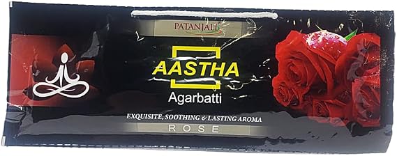 Patanjali Aastha Agarbatti Rose - 16 Gm