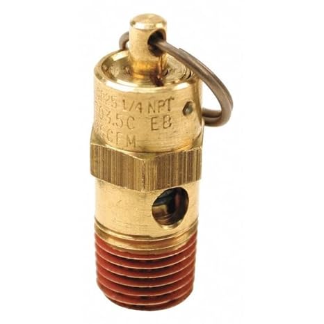 Control Devices Air Safety Valve,1/4 In Inlet, 75 psi SA25-1A075-1 Each