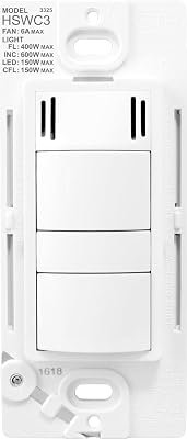Legrand - Pass & Seymour HSWC3 Humidity Based Fan Control, White