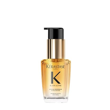 Kerastase Elixir Ultime Refillable Hair Oil - Hydrates & Smoothes Frizz, Adds Shine, With Wild Camellia, Sandalwood and Freesia Fragrance, Nourishes & Strengthens Hair