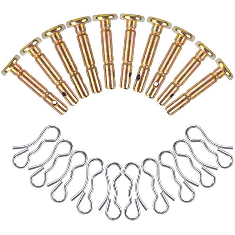 Shear Pins and Cotters Pins 10 Pairs for 738-04124A Troy Bilt 714-04040 738-04124 Snowblowers Replacement