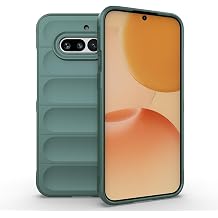 Aksesuarcim Nothing Phone 4A ile Uyumlu Silikon Kılıf Yumuşak Esnek Mat Kamera Lens Korumalı İnce Kapak Etnik Koyu Yeşil