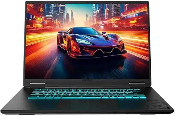GIGABYTE A16 Gaming Laptop, 2025, 16" 1920x1200 165Hz, Intel 10-Core i7-13620H, NVIDIA GeForce RTX 4050 6GB, 16GB DDR5, 512GB SSD, Win11 Home, Backlit KB, Wi-Fi 6E, BT 5.2, 720p HD Camera, Black
