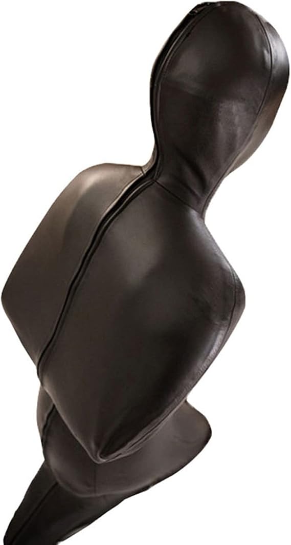 LESOYA Unisex Synthetic Latex Mummy Zentai Suit Zipper Full Body Unitard