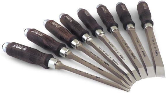 Narex 3 Piece Mortise Chisel Set (4, 5, 8mm)