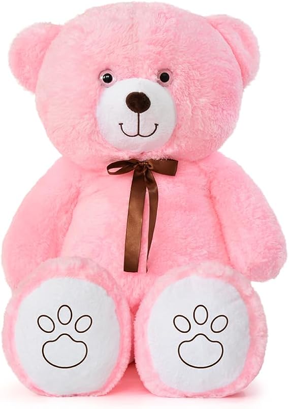 Özgüner Oyuncak Gold Pelüş Ayıcık,Doldurulabilir Pelüş,Sevgiliye Hediye,Tedyy Bear,Ayı Teddy (Pembe)