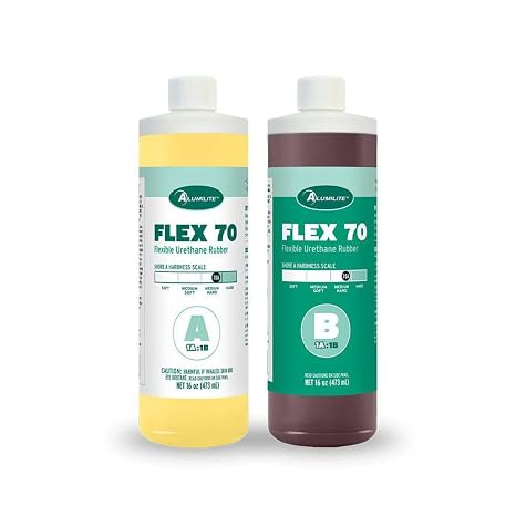 Alumilite Flex 70 Urethane Rubber with Shore Hardness of 70A, 32 Oz