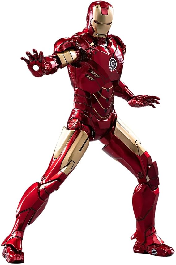HiPlay ZD Toys Collectible Figure Full Set: Anniversary Series Non-Luminous Version: Iron Man MK4 (1906-04), 1:10 Scale Miniature Action Figurine BFGGTXMK4