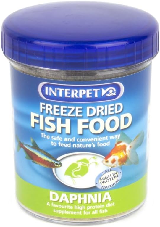 Interpet Freeze Dried Aquarium Fish Food, Safe, Natural, Natural, Daphnia, 35g