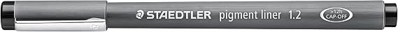 Staedtler Water-based Pen Pigment Liner Black 1.2mm 10-pack 308 12-9
