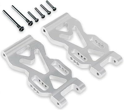 RC Models Parts For SCY 16101 16102Pro 16103 RC Car Aluminum Alloy Suspension Arm Rear Lower Sway ArmsUpgrade Metal Parts AccessoriesSilver