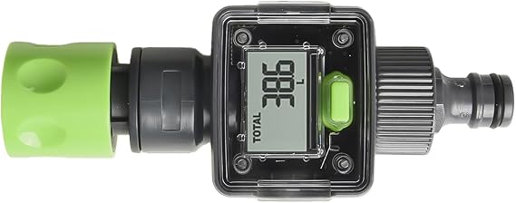 Digital Water Flow Meter,With Clear And Readable Display,For Garden Hose 3/4 Inch Connector,For Pipes, Gardening, Car Washing