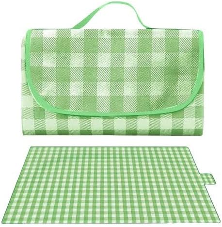 Extra Large Picnic Blanket, 80"x80" Foldable Waterproof Sandproof Beach Blanket,Gingham Picnic Mat,Washable Portable Picnic Blankets for Outdoor Camping Grass Travel,Beach Accessories