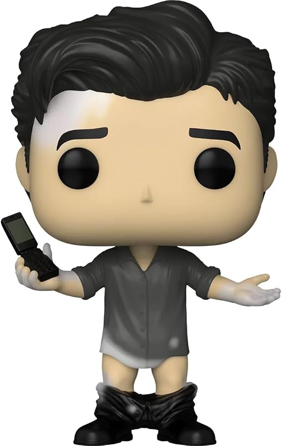 POP TV: Friends - Ross Geller in Leather Pants Funko Vinyl Figure (Bundled with Compatible Box Protector Case), Multicolored, 3.75 inches