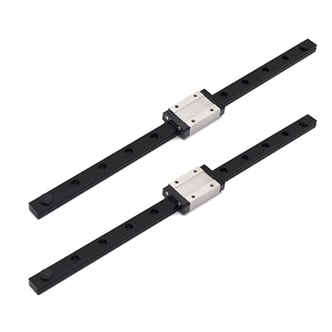 MGN12H 200mm Premium Linear Rail Guide 2pcs MGN12 Linear Slide 8mm for 3D Printer and CNC Machine Upgrade (2pcs/Pack)