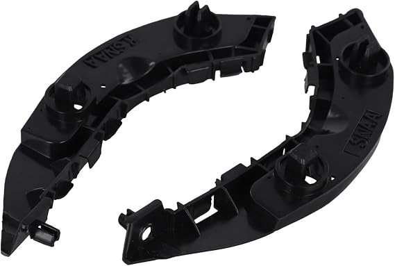2PCS Front Bumper Trim for Civic 2006-2011, ABS Plastic Exterior Body Moulding Bracket Replacement, Compatible with EX Si Sedan, OE 71193-SNA-A02, Black