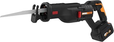 Worx Nitro WX516L 20V Power Share PRO 4.0Ah Cordless Reciprocating Saw with Brushless Motor