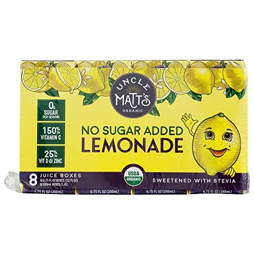 Uncle Matts Organic Juice Box Lemonade 8Pk 54 FO