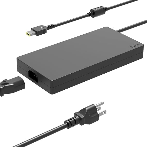 330W Slim GaN AC Adapter Compatible with Lenovo Legion 9 16IRX8 16IRX9,Legion Pro 7 16IRX9H 16IRX8H 16ARX8H 16IRX8 RTX 4060 4070 4080 4090 Gaming Laptop Power Adapter