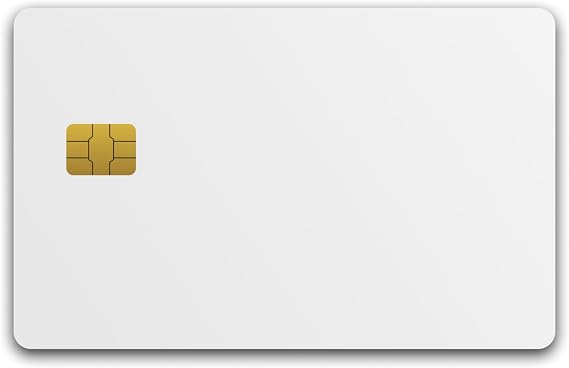 FIDO2 Security Key White PVC - Customizable NFC Card for 2FA MFA
