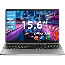 jumper 15.6" FHD Laptop, 12GB RAM 640GB Storage Expandable to 512GB,1 Year Office 365, Numeric Keyboard, HDMI, WiFi5, BT4.2,38Wh Battery, Windows 11 Laptop for Business and Student