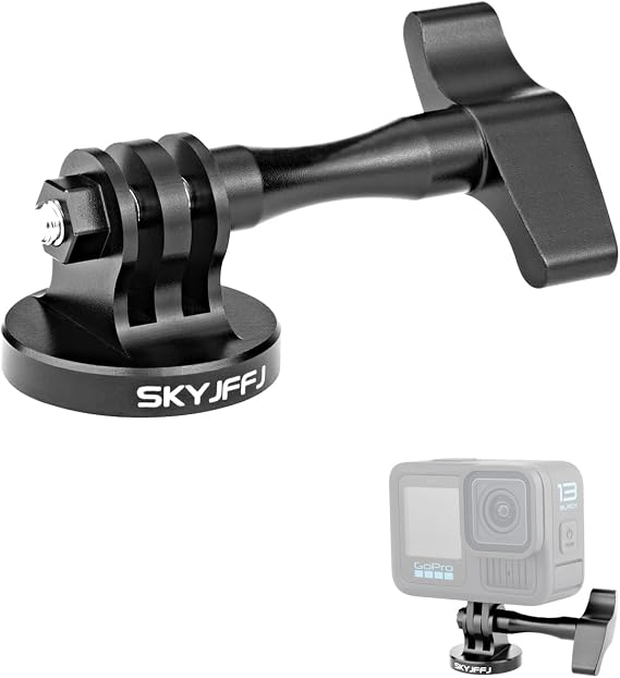 Aluminum-Tripod Adapter-Bolt-Adapter Compatible Action Camera Gopro Hero 13 12 11 10 9 8 DJI Osmo Insta360 AKASO and Other Action Camera