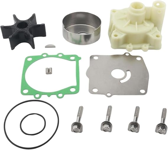 Water Pump Impeller Repair with Housing 6E5-W0078 6E5-W0078-A1 6E5-W0078-01-00 with 2-Stroke 115HP 130 Outboard