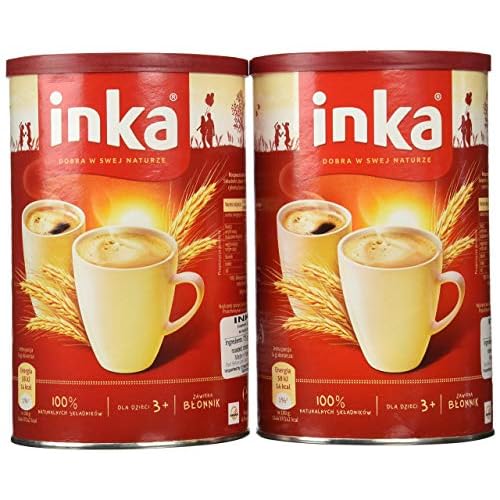 Inka 2 Cans of Instant Grain Coffee Drink 7oz Each - 10 Pack