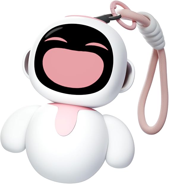 Eiliko - Your Little Companion Robot | AI Conversation, Expressive Faces & Lifelike Characters | Aliko Space Wearable Character Charm for Couples & Friends