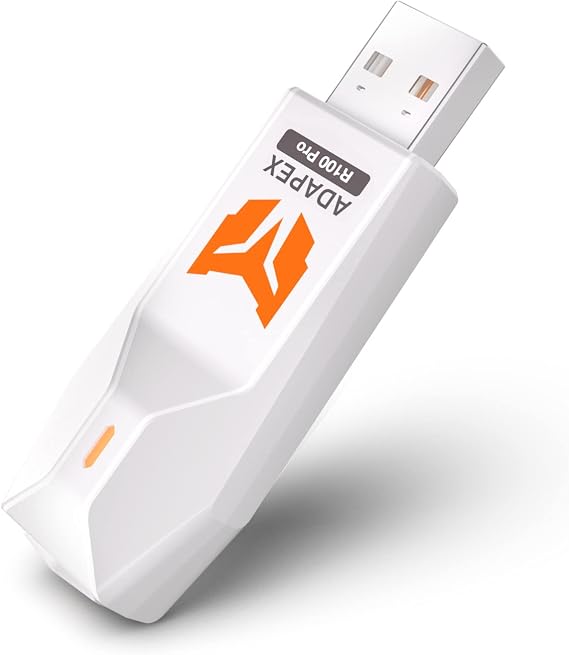 BIGBIG WON R100 Pro Wireless Adapter, with Full Functions Support and Ultra-Low Latency, Controller Adapter Compatible with Xbox, Switch Pro, Windows11&10, PS4/PS5 (Playing PS4) Controller