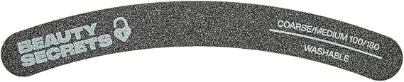 Beauty Secrets 100/180 Black Banana Nail File