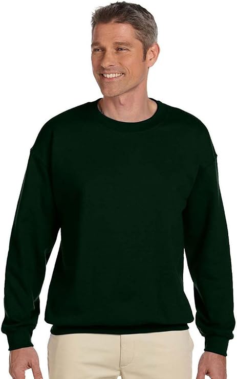 Jerzees Adult 9.5 oz. Super Sweats NuBlend Fleece Crew XL FOREST GREEN