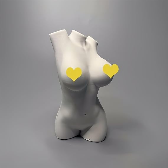 Nude Girl Statue Woman's Body Sculpture Plaster Bust Statue Replica Sculpture Figurine for Artist Sketch Drawing Decorative Craft Home Decoration and Collection