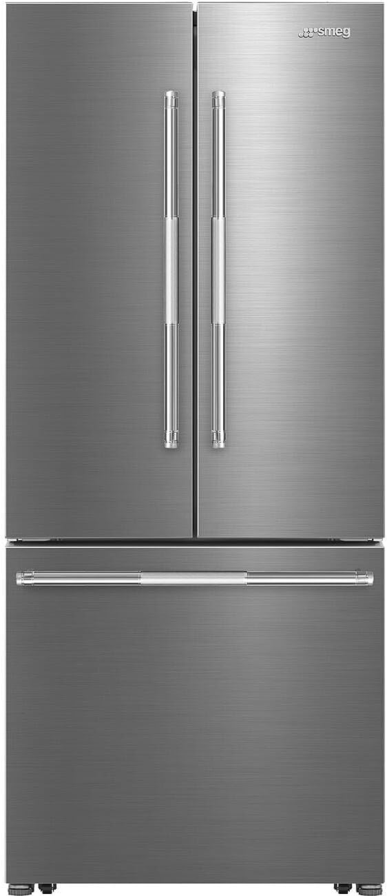 Smeg FD30UXI 30" French Door Stainless Steel Free Standing Refrigerator