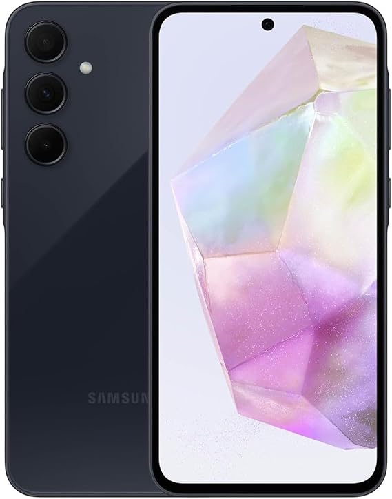 Samsung Galaxy A35 5G + 4G LTE (256GB + 8GB) (Tmobile Mint Tello & Global) Unlocked GSM SM-A356E/DS 6.6" 120Hz 50MP Triple + (25W Wall Dual Charger) (Awesome Navy 1 Year Waranty Latin America)