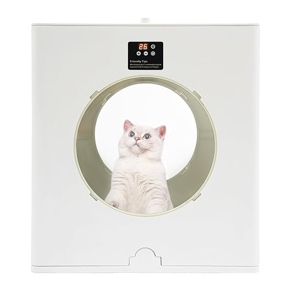 Multifunctional Cat Dryer, 360 Circulated Air Flow Pet Dryer Box with Smart Temperature and Drying Time Control, Foldable Cat Dryer Box, Portable Pet Dryer for Cats And Dogs Weighing Up to 44.09 Lbs