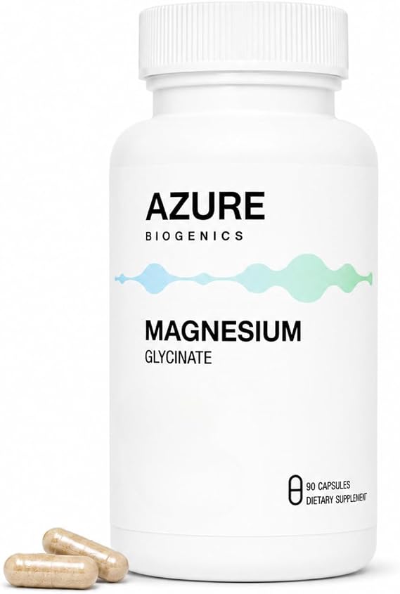 Magnesium Glycinate 275 mg per Serving, 90 Capsules | Chelated magnesium glycinate for relaxation, sleep support, mood balance, muscle function, and nervous system support