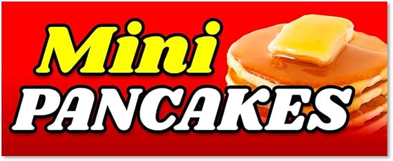 Mini Pancakes Vinyl Banner Small - 24x60