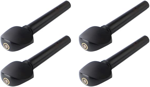 4PCS Violin Pegs 2.8in Viola Tuning Pegs Ebony Tuning Peg Set