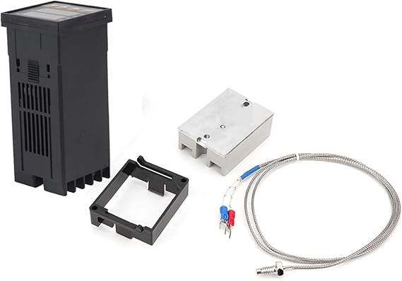 Smart PID Temperature Controller, Digital REX-C100 Temperature Controller + 40A Solid State Relay + K Thermocouple GD Set 0 to 400C AC100-240V