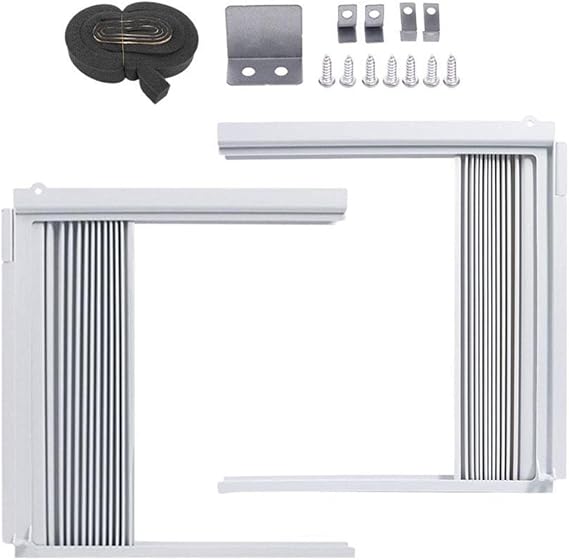1 Set Opening Air Conditioner Side Panel Kit, PVC Double Level Insulation, Easy Installation for Universal Fit, Use