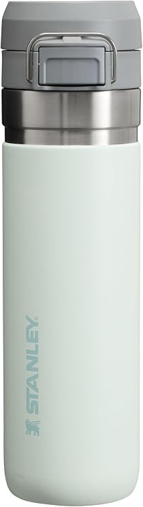 Stanley Quick Flip GO Water Bottle 24 OZ | Push Button Lid | Leakproof & Packable for Travel & Sports | Insulated Stainless Steel | BPA-Free | Mist
