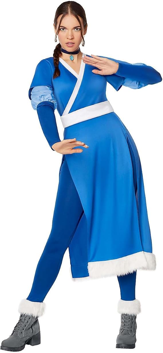 Spirit Halloween Avatar The Last Airbender Adult Katara Costume | Officially Licensed | Nickelodeon | Group Costume