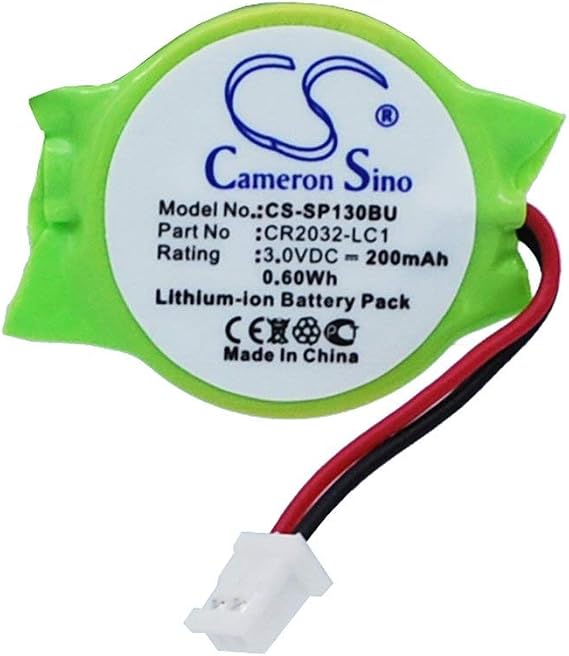 VINTRONS CR2032-LC1 CMOS Battery Replacement Compatible for Sony PlayStation 3, PS3,