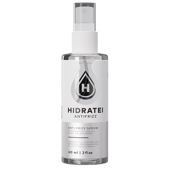 Hidratei Anti-Frizz Serum for Frizz-Free Hair, 60 ml (2 fl oz), Paraben and Sulfate Free, Helps With Humidity, Creates Fantastic Shine