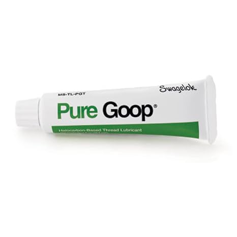 Swagelok Pure Goop Thread Lubricant, Halocarbon-Based, 1 lb. (450 g) Can | for use with Stainless Steel, Steel, Titanium, and Nickel-Based alloys; Temperatures up to 350deg F | MS-TL-PGC
