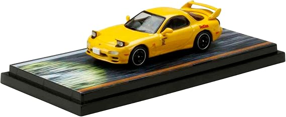 1/64 MAZDA RX-7 (FD3S) RED SUNS/Initial D VS Nakazato Keisuke Takahashi Driver Figure Included, HJ645007DB