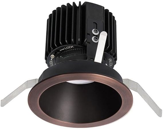 WAC Lighting R4RD2T-N930-CB Volta-36W 25 Degree 90CRI 1 LED Round Regressed Trim with in Contemporary Style-5.75 Inches Wide by 6.39 Inches High, Color Rendering Index: 90, Copper Bronze